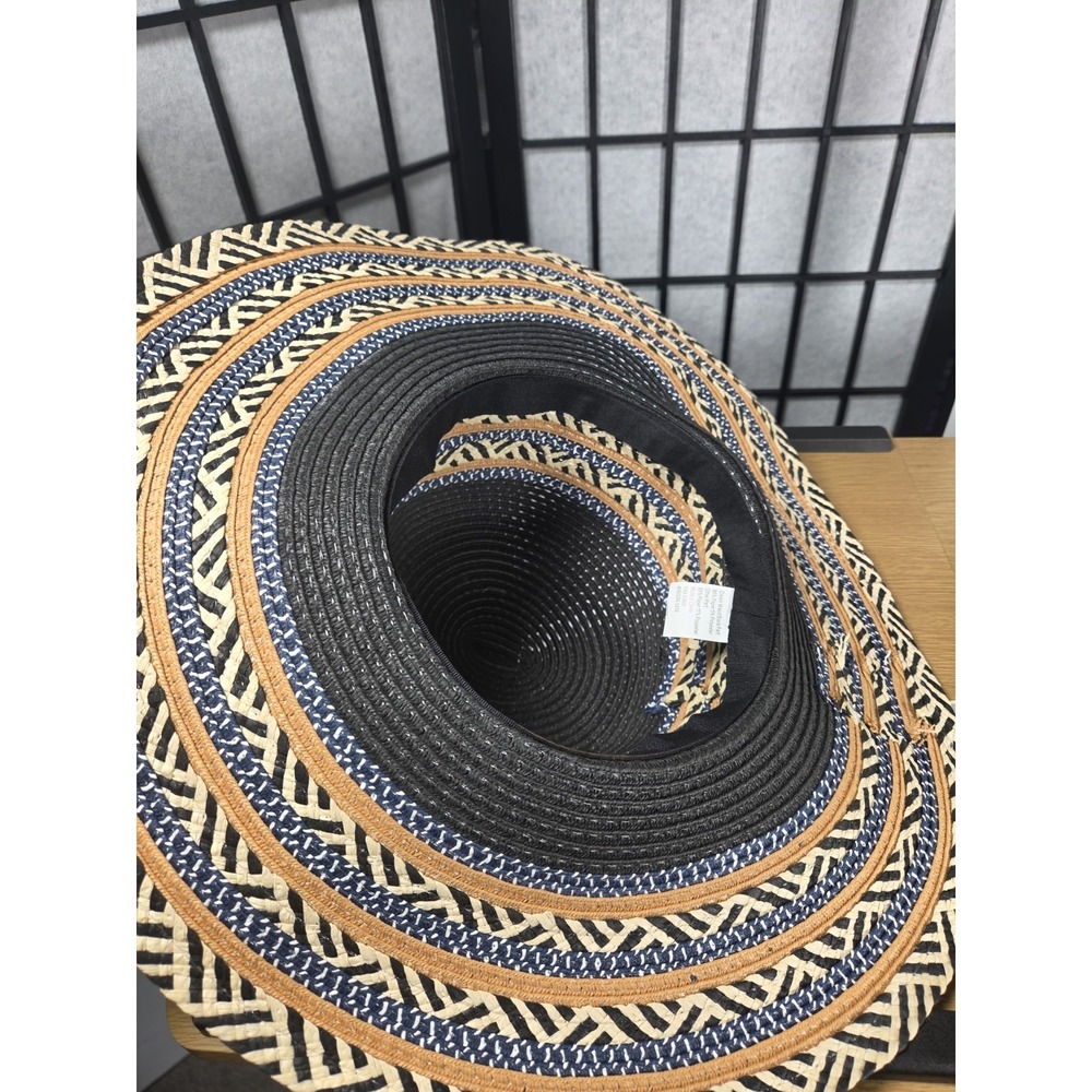 Wide Brim Boho Western Hat Sun Hat Beach Gardening Picnic - Picture 4 of 4